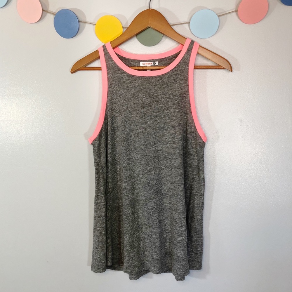 Sundry Gray Hi-neck Tank